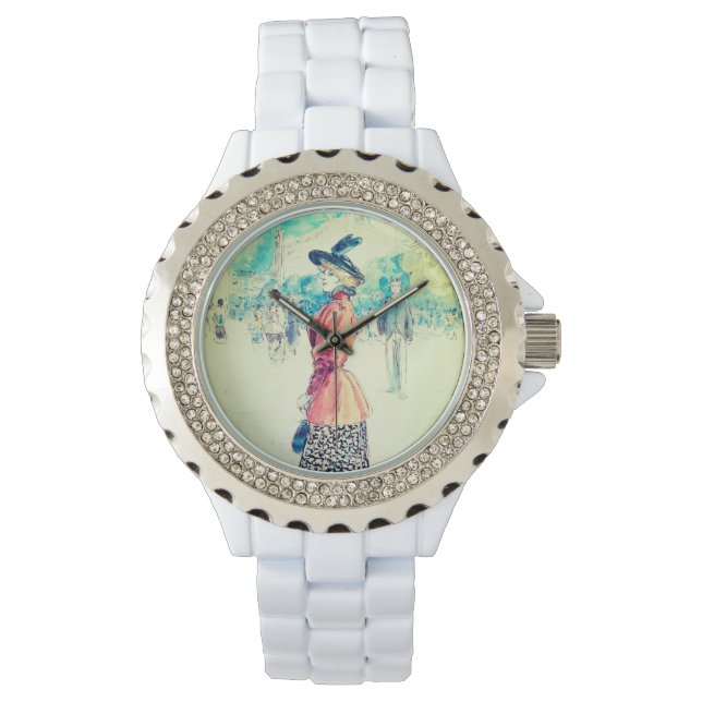 Henry Somm - Elegant op een boulevard Horloge (Voorkant)