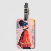 Henry Somm - legant in Red Cape Bagagelabel (Voorkant (verticaal))