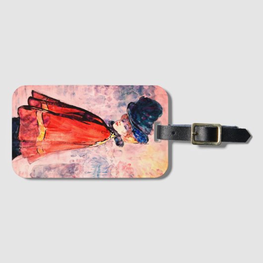 Henry Somm - legant in Red Cape Bagagelabel (Voorkant (horizontaal))