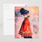 Henry Somm - legant in Red Cape Briefkaart (Voorkant / Achterkant)