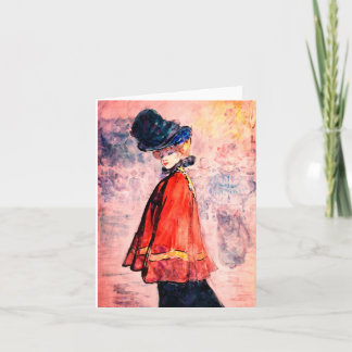 Henry Somm - legant in Red Cape Kaart