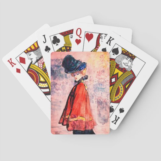 Henry Somm - legant in Red Cape Pokerkaarten (Achterkant)
