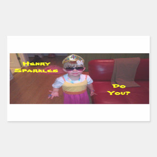 Henry Sparkles Rechthoekige Sticker