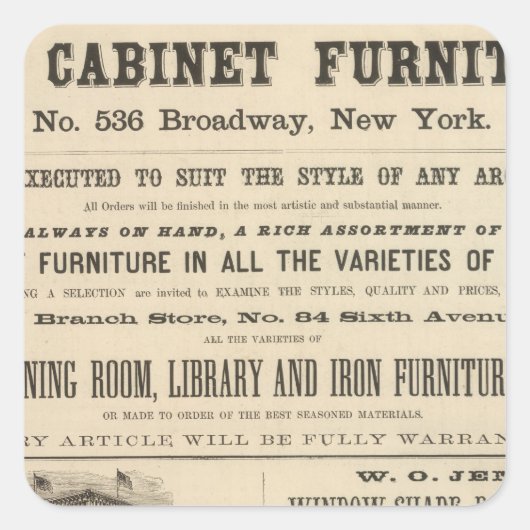 Henry Stoney Vierkante Sticker (Voorkant)