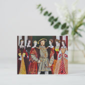 Henry The Aachtste en Zijn Zes Wives Briefkaart (Staand voorkant)