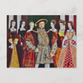 Henry The Aachtste en Zijn Zes Wives Briefkaart (Voorkant)