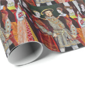Henry The Aachtste en Zijn Zes Wives Cadeaupapier (Rol Hoek)