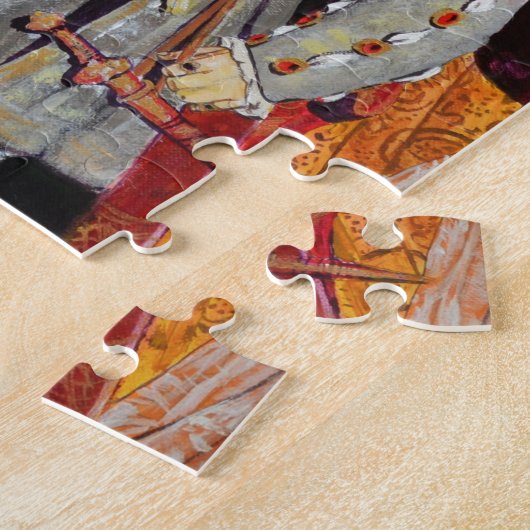Henry The Aachtste en Zijn Zes Wives Legpuzzel (Zijkant)