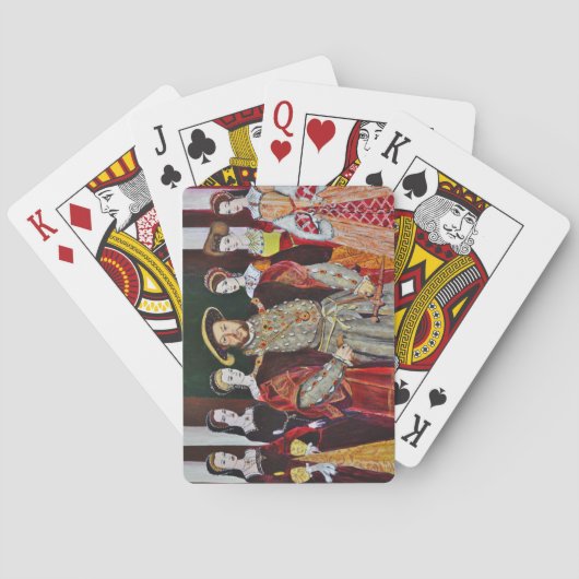Henry The Aachtste en Zijn Zes Wives Pokerkaarten (Achterkant)