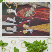 Henry The Aachtste en Zijn Zes Wives Theedoek (Gevouwen)