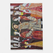 Henry The Aachtste en Zijn Zes Wives Theedoek (Verticaal)