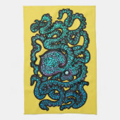 Henry the Happy Octopus Theedoek (Verticaal)