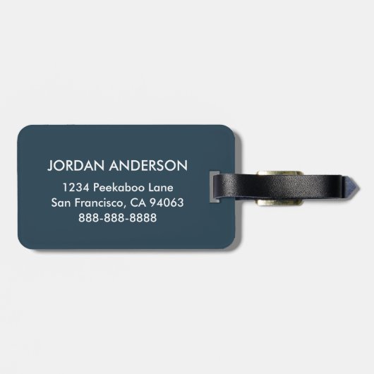 Henry the Owl Bagagelabel (Achterkant horizontaal)