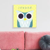 Henry the Owl Canvas Afdruk (Insitu (Woonkamer))