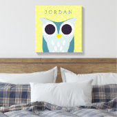 Henry the Owl Canvas Afdruk (Insitu (Slaapkamer))