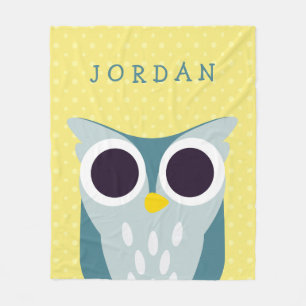 Henry the Owl Fleece Deken