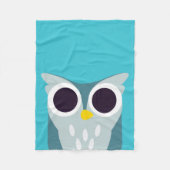 Henry the Owl Fleece Deken (Voorkant)