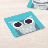 Henry the Owl Kartonnen Onderzetters (Schuin)