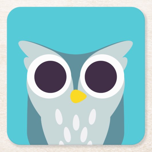 Henry the Owl Kartonnen Onderzetters (Voorkant)