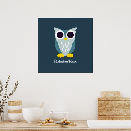 Henry the Owl Poster (Keuken)