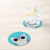 Henry the Owl Ronde Kartonnen Onderzetter (Insitu)