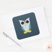 Henry the Owl Vierkante Sticker (Envelop)