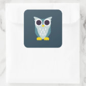 Henry the Owl Vierkante Sticker (Tas)