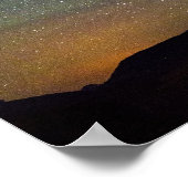 Henry Thoreau citaat met nachtelijke hemel en kosm Poster (Hoek)