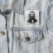 Henry Thoreau Vierkante Button 5,1 Cm (In situ)