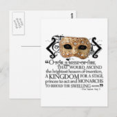 Henry V Quote Briefkaart (Voorkant / Achterkant)