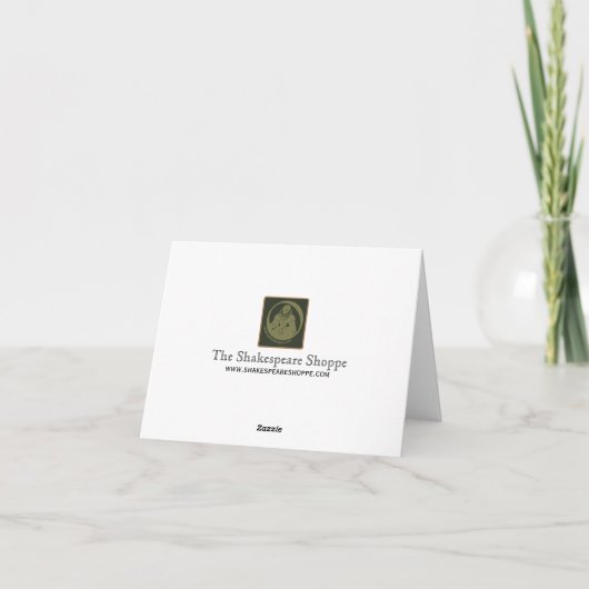 Henry V Quote (Gold Version) Kaart (Achterkant)