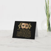 Henry V Quote (Gold Version) Kaart (Voorkant)