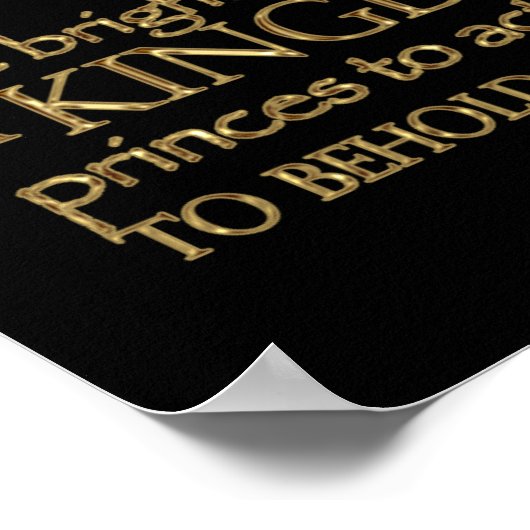 Henry V Quote (Gold Version) Poster (Hoek)