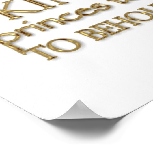 Henry V Quote (Gold Version) Poster (Hoek)