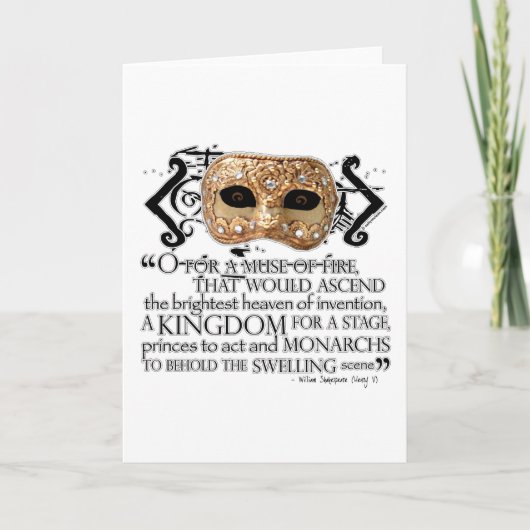 Henry V Quote Kaart (Voorkant)