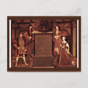 Henry Vii, Elizabeth of York, Henry VIII en Jane Briefkaart