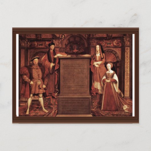 Henry Vii, Elizabeth of York, Henry VIII en Jane Briefkaart (Voorkant)