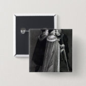 Henry VII Vierkante Button 5,1 Cm (Voorkant /achterkant)