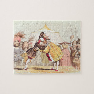 Henry VIII (1491-1547) en Francis I van Frankrijk  Legpuzzel