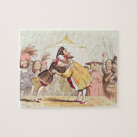 Henry VIII (1491-1547) en Francis I van Frankrijk  Legpuzzel (Horizontaal)