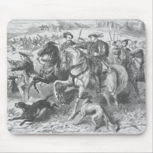 Henry VIII bij de Royal Hunt in het Epping Forest Muismat