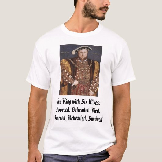 Henry VIII, de koning met zes vrouwen:gescheiden, T-shirt (Voorkant)