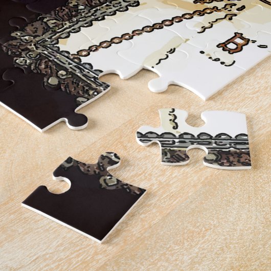 Henry VIII en Ann Boleyn Legpuzzel (Zijkant)