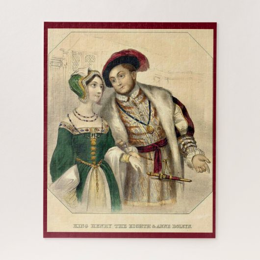 Henry VIII en Anna Boleyn Legpuzzel (Verticaal)