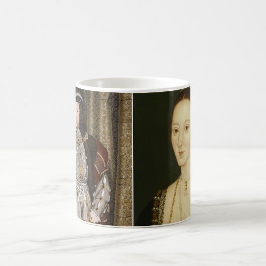 Henry VIII en Anne Boleyn 11 oz Morphing Mok (Center)