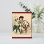 Henry VIII en Anne Boleyn Briefkaart (Staand voorkant)