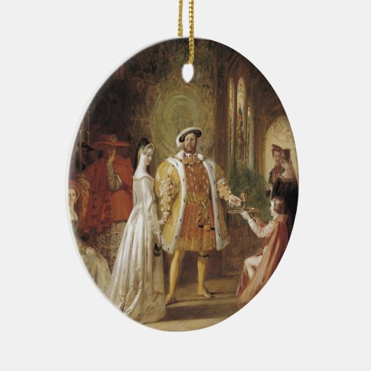 Henry VIII en Anne Boleyn Keramisch Ornament (Rechts)