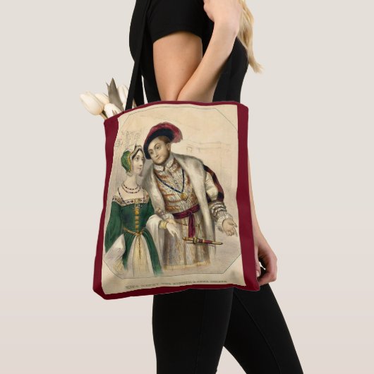Henry VIII en Anne Boleyn Tote Bag (Dichtbij)