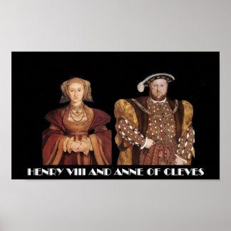 Henry VIII en Anne of Cleves Poster