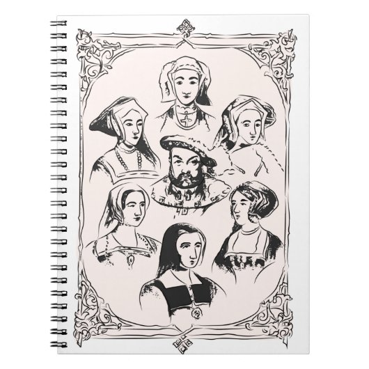 Henry VIII en vrouwen Notitieboek (Voorkant)